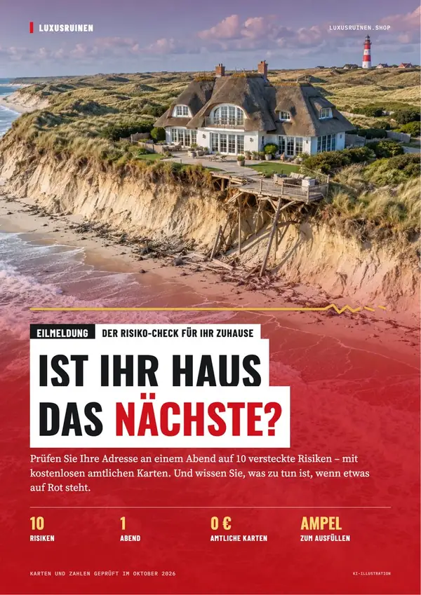 Titelseite von „Ist Ihr Haus das nächste?“, Der Risiko-Check für Ihr Zuhause